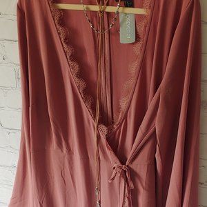 Plunge Mauve Jumpsuit - NWT